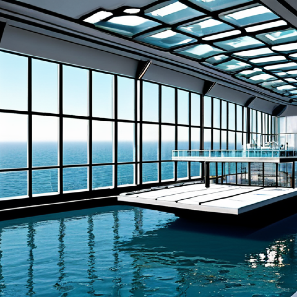 Floating City Innovation Hub**
"A bustling research lab inside a modern floating city structure. Scientists and engineers, fully clothed in professional attire, are collaborating on renewable energy projects, with intricate models of floating platforms and sustainable technology visible. Large windows reveal a panoramic ocean view. Safe for work, appropriate content, professional, perfect anatomy, natural proportions, high quality render."
**